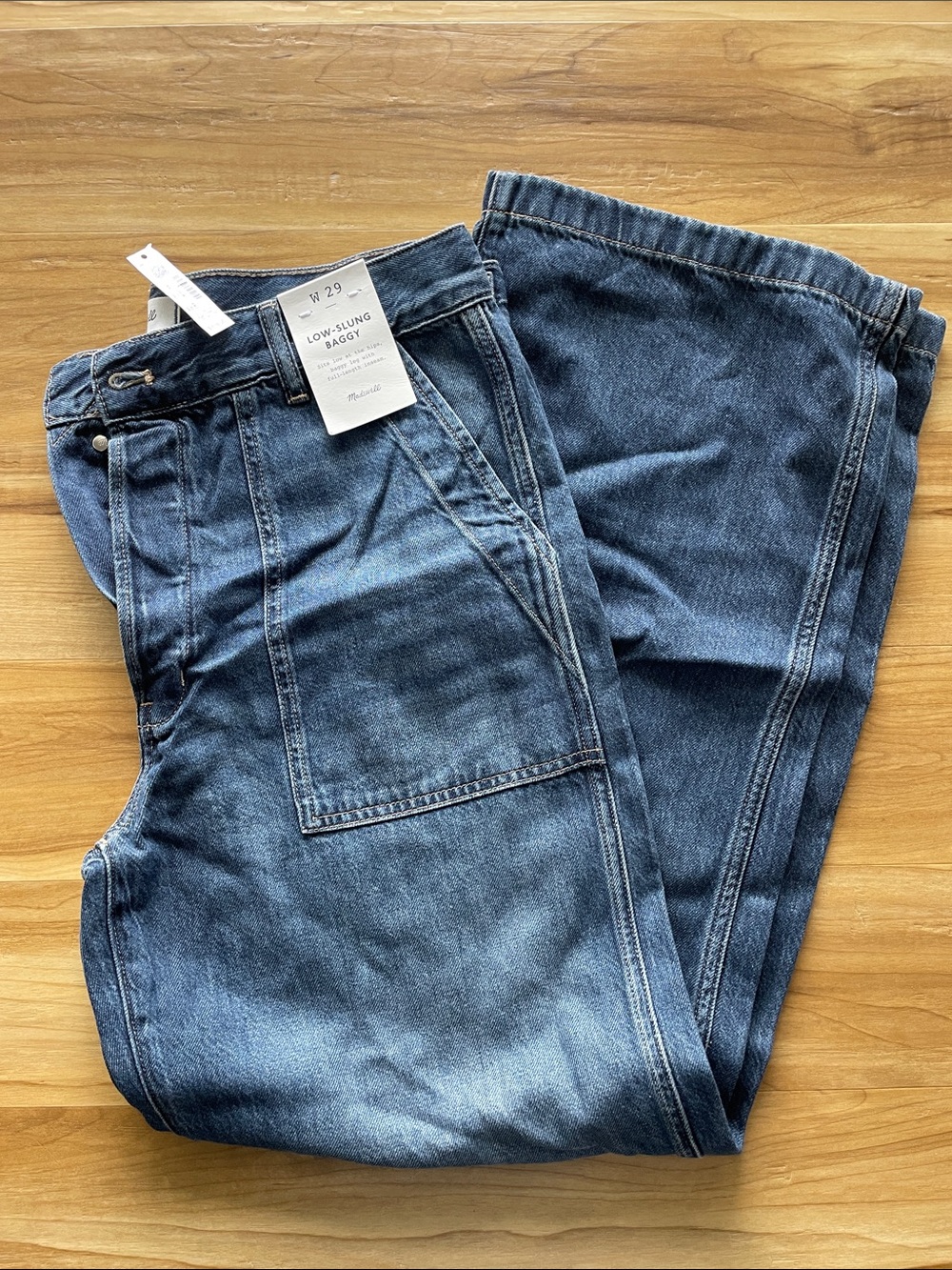 Madewell low slung baggy denim 29
